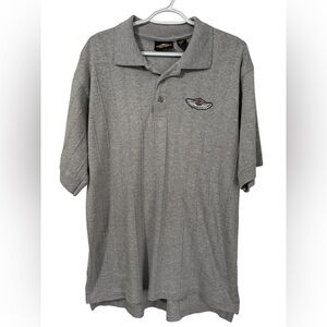 Harley-Davidson Men’s 100 year Anniversary Polo Gray Cotton Shirt size Large